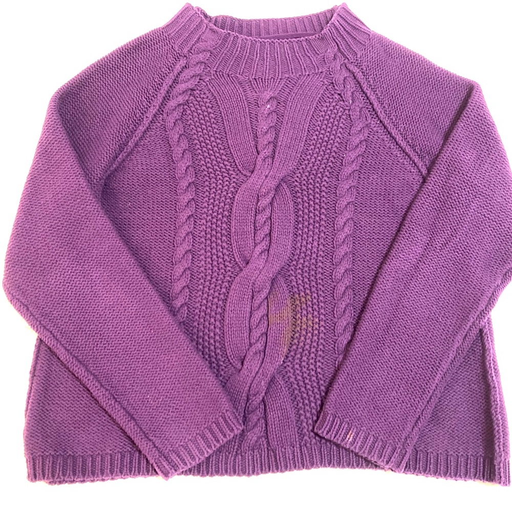 Purple JJill knitted thick sweater